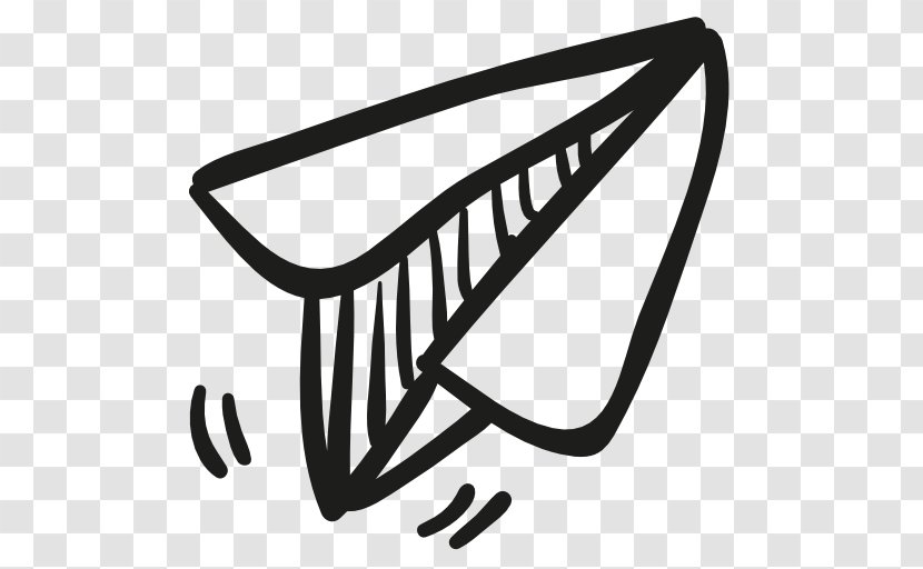 Paper Plane Airplane - Monochrome Photography Transparent PNG