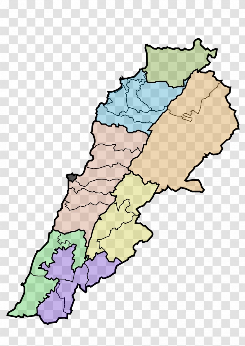 Mount Lebanon Governorate Sidon District Nabatieh Akkar Governorates Of - Divided Transparent PNG