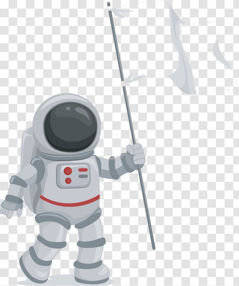 Astronaut Flag Clip Art - Photography - Holding Banner Transparent PNG