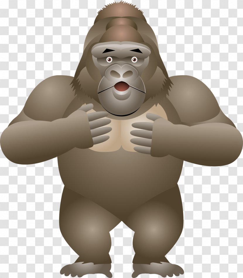 Gorilla Monkey Animation Primate Transparent PNG