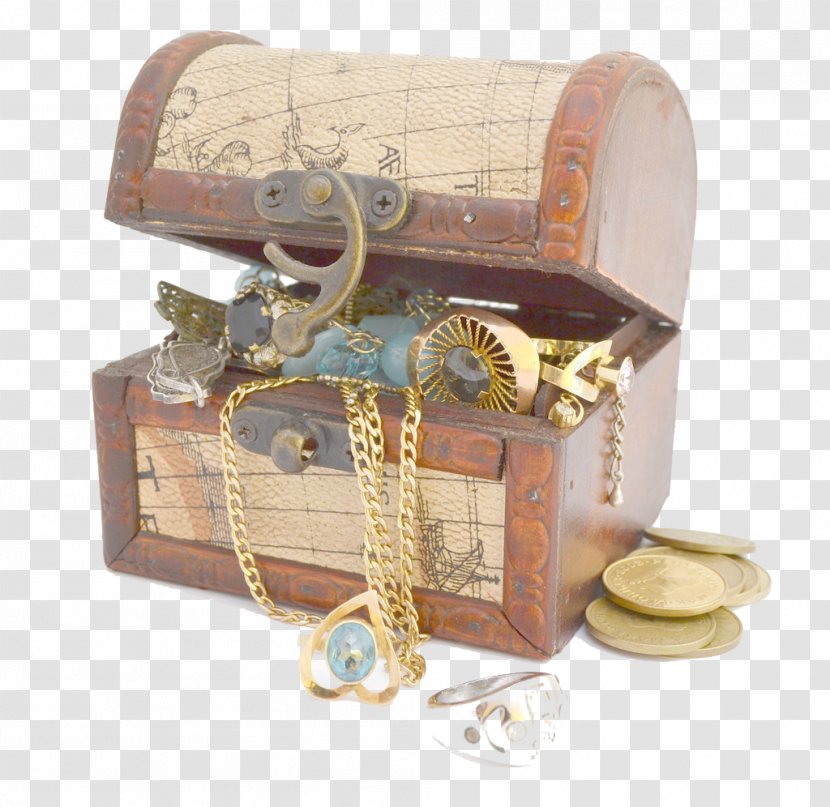 Earring Stock Photography Jewellery Royalty-free Treasure - Buried - Box Filled With Gold And Silver Transparent PNG