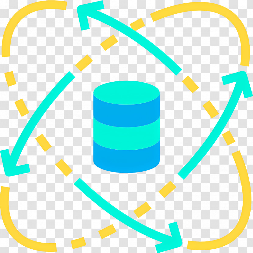 Data Science - Database With Arrows Transparent PNG