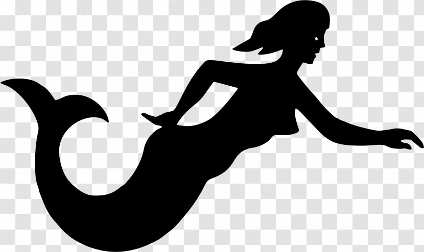 Silhouette Ariel Mermaid - Arm Transparent PNG