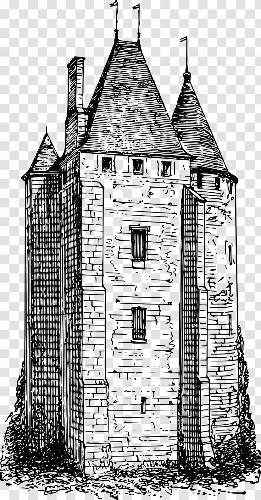 Drawing Clip Art - Ch%c3%a2teau - Dig The Tower Transparent PNG