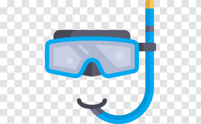 Diving & Snorkeling Masks Underwater Scuba - Blue - Goggles Transparent PNG