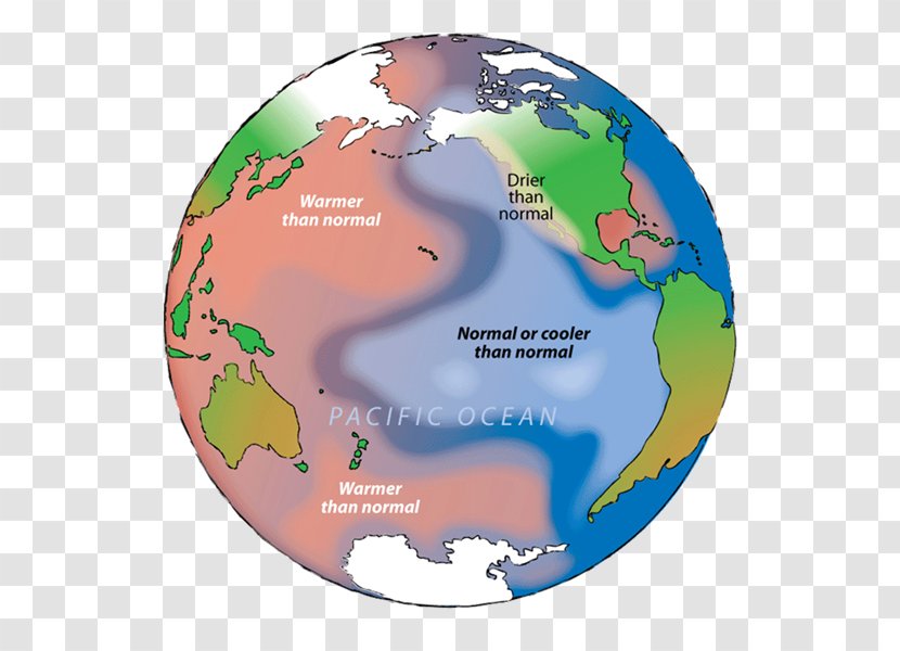 Pacific Decadal Oscillation Ocean El Niño - Watercolor - Texas Winter Weather Transparent PNG
