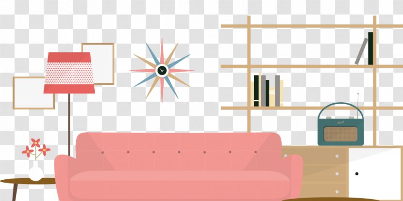 Interior Design Illustrated Services - Pink - Illustrator Graphic Styles Transparent PNG