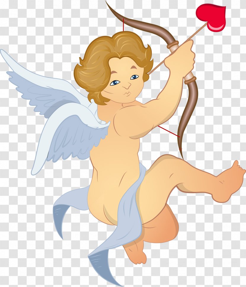 Angel Cartoon Cupid - Silhouette Transparent PNG