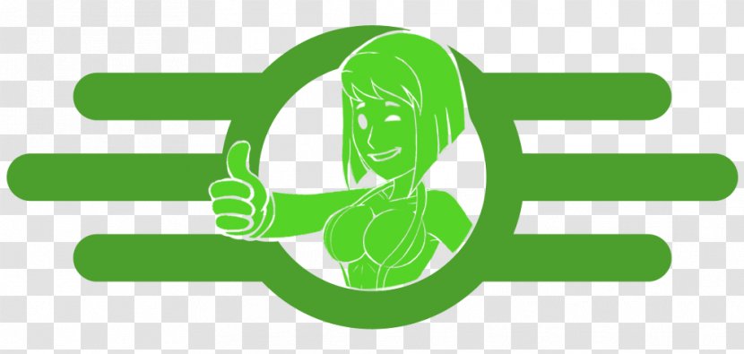 Logo Illustration Brand Product Design - Green - Fallout Nv Vault Girl Transparent PNG