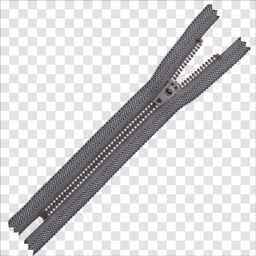 Metal Zipper YKK Brass - Mechanism Transparent PNG