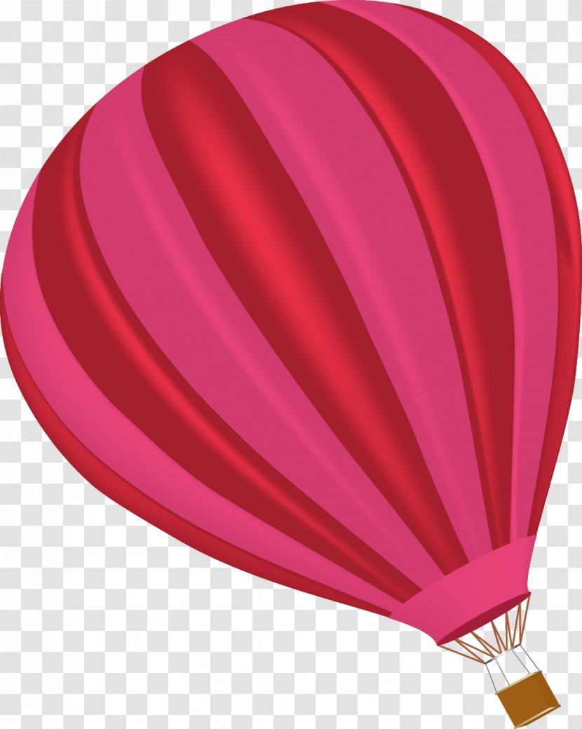 Red - Parachute Decorative Design Vector Transparent PNG