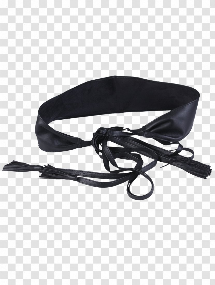 Belt Leash Strap Black M - Lace Transparent PNG