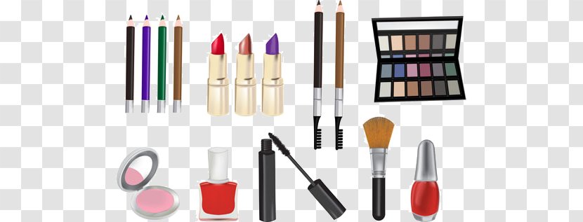 Cosmetics Makeup Brush Eye Shadow Illustration - Drawing - Women Cartoon Vector Image Transparent PNG