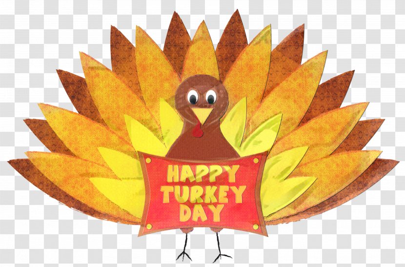 Thanksgiving Turkey Logo - Yellow - Emblem Plant Transparent PNG