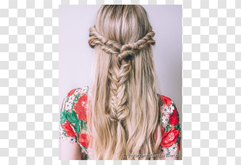 Long Hair Braid Blond Hairstyle - Brown Transparent PNG