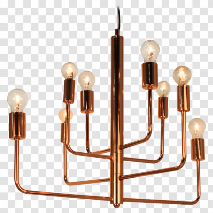 Lamp Copper Lighting Pendant Light Chandelier - Brass Transparent PNG