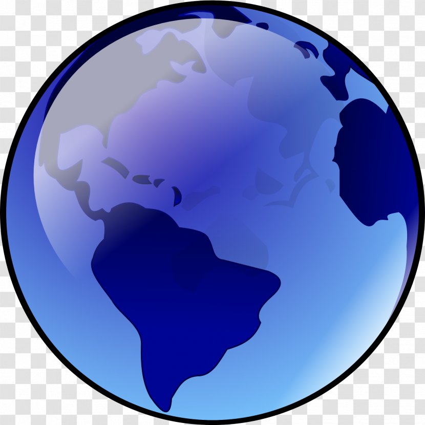 Earth Globe Clip Art - Human Behavior - Blue Transparent PNG