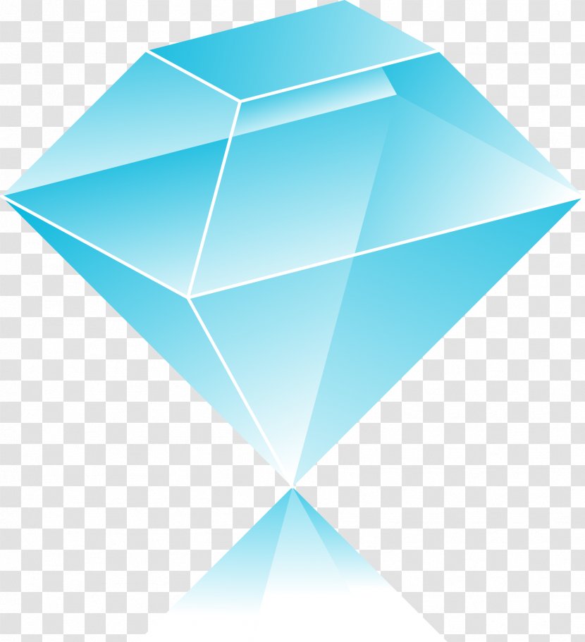 Blue Cube Geometric Shape Brick - Triangle - Material Transparent PNG