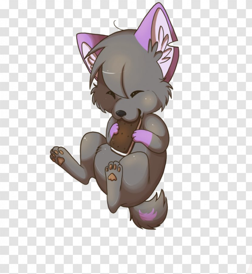 Cat Dog Furry Fandom Ice Cream Sandwich - Figurine Transparent PNG