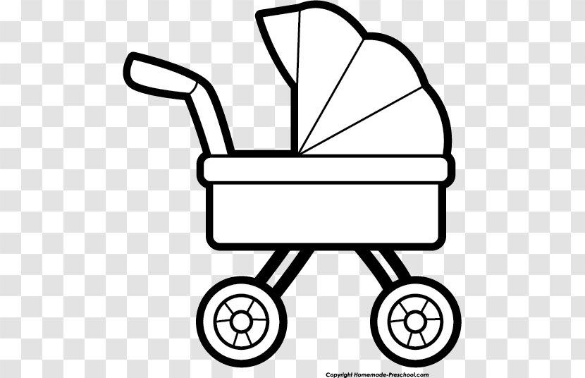 Infant Baby Transport Clip Art - Line - Stroller Transparent PNG