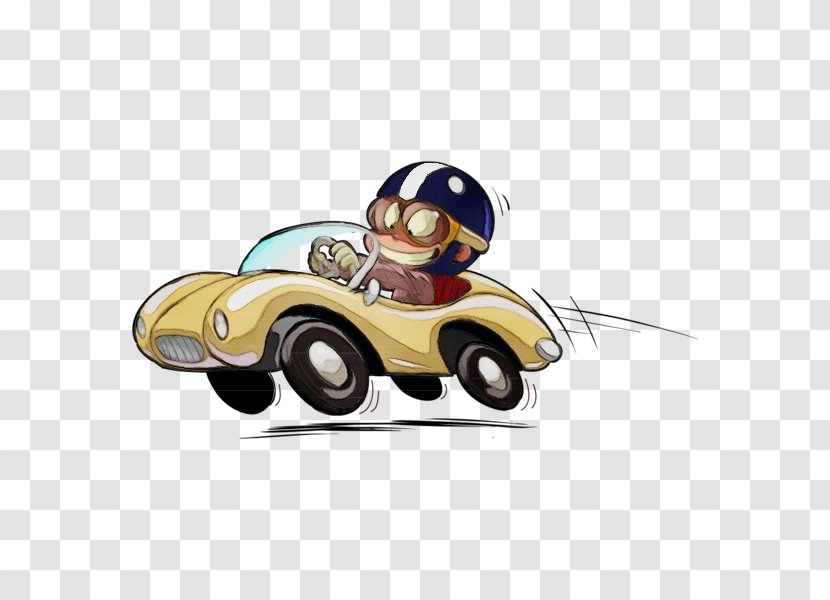 Cartoon Vehicle Transport Car Clip Art - Toy - Vintage Transparent PNG