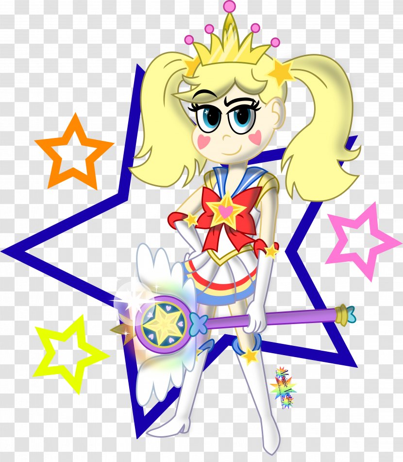 Sailor Moon Marco Diaz Venus DeviantArt - Watercolor - The Stars Scatter Transparent PNG