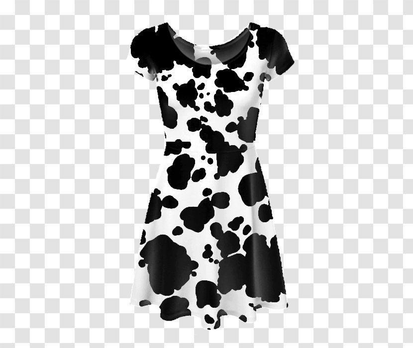 Cocktail Dress Polka Dot Cattle Sleeve - Waste Transparent PNG