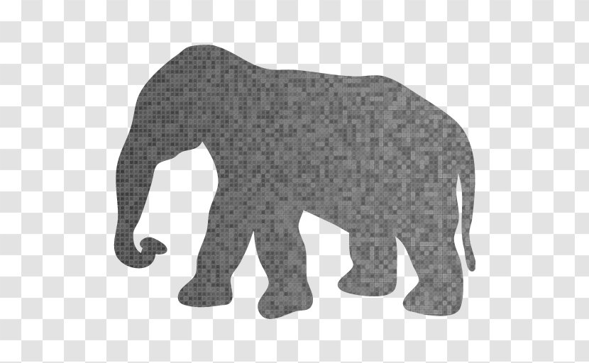 African Elephant Silhouette Elephantidae Stencil Clip Art - Mammal Transparent PNG