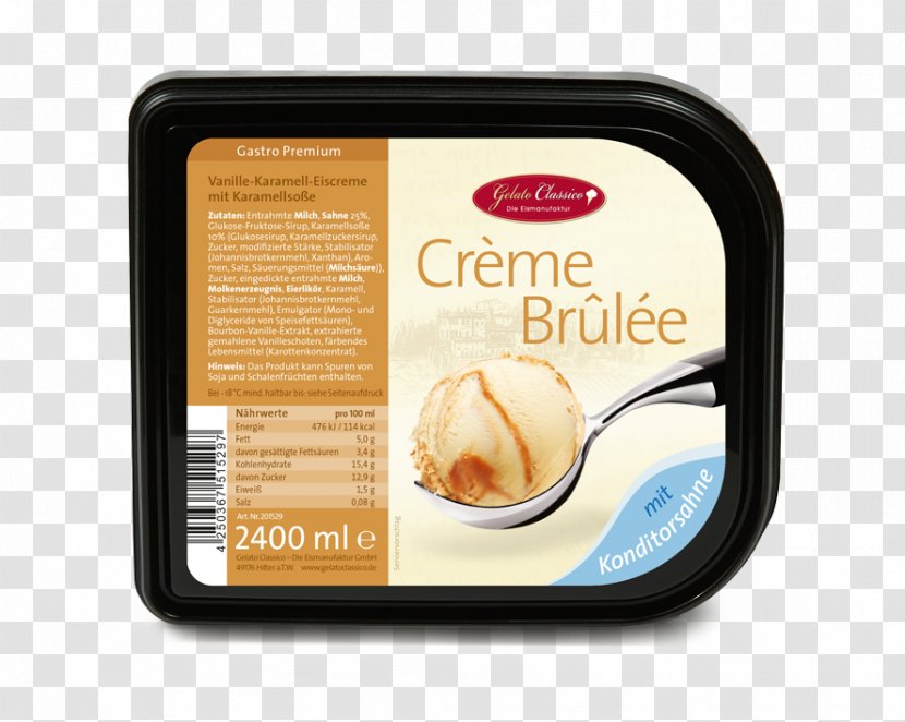 Stracciatella Ice Cream Sorbet Iced Coffee - Veganism - Creme Brulee Transparent PNG