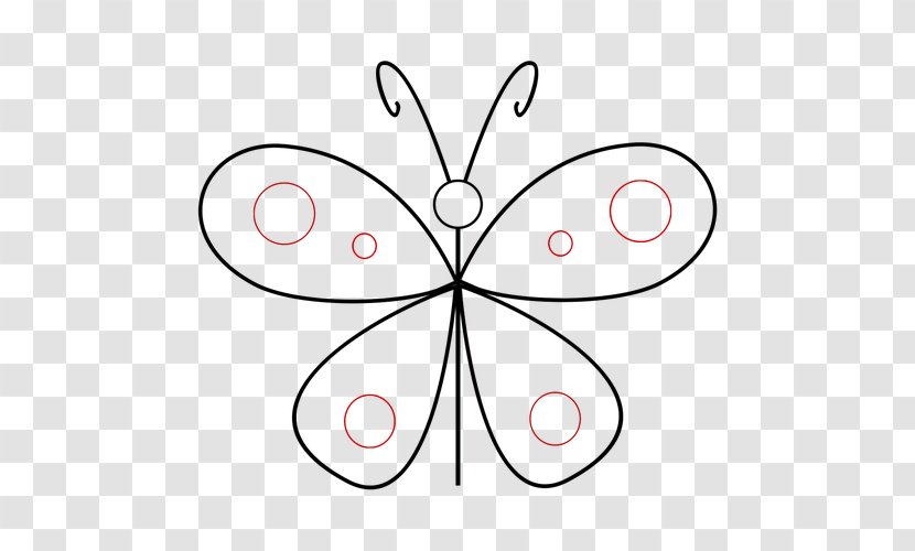 Brush-footed Butterflies Line Art Cartoon Angle Clip - Butterfly - Draw School Transparent PNG