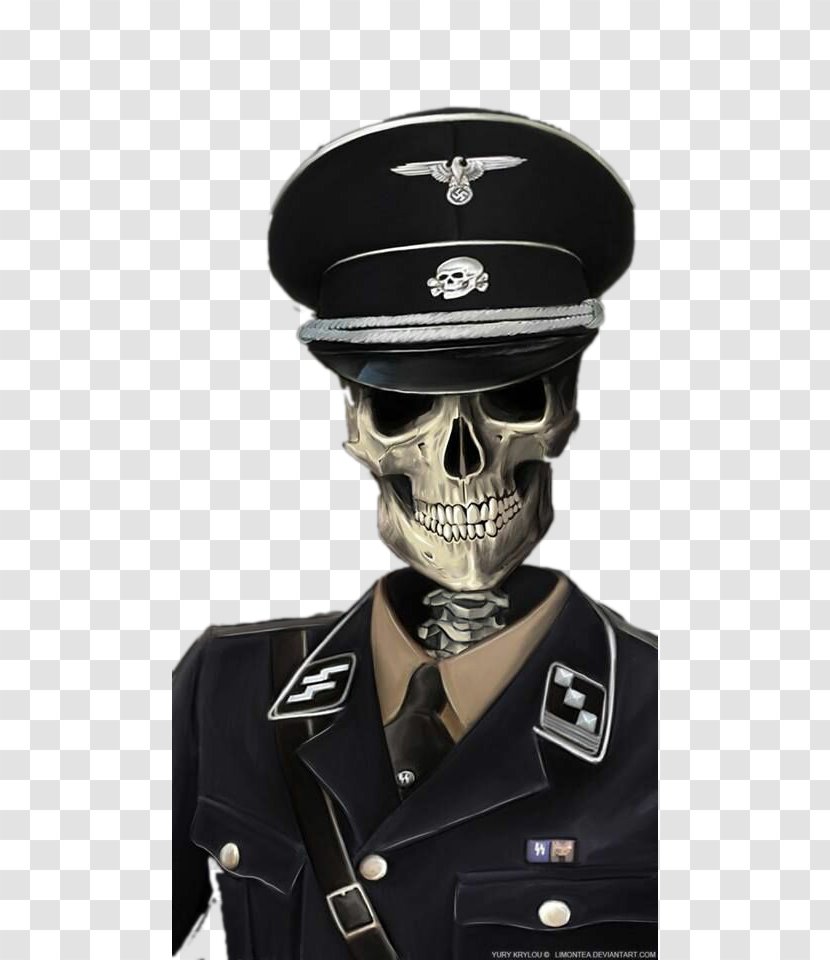 Schutzstaffel Soldier DeviantArt Totenkopf - Tree - Skeleton General Transparent PNG