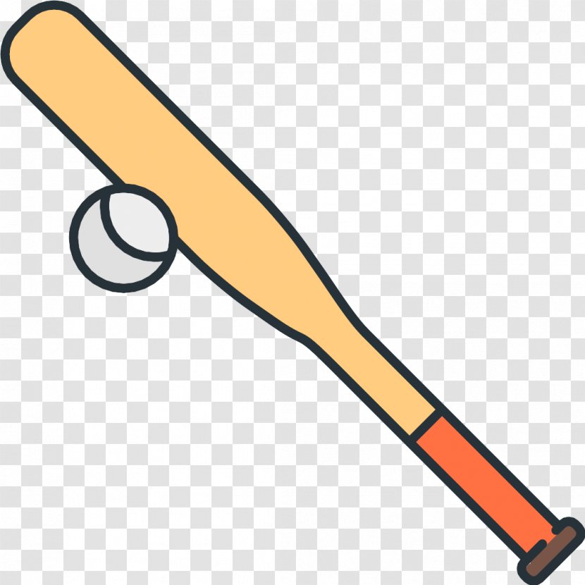Baseball Bat Sport Icon - Yellow Transparent PNG