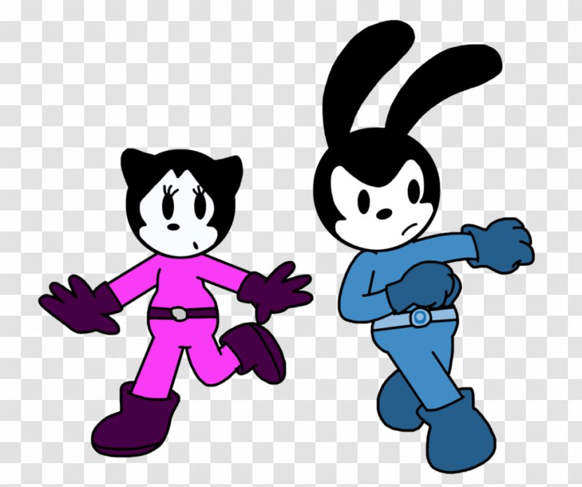 Oswald The Lucky Rabbit Mickey Mouse Minnie Cartoon DeviantArt - Animated Transparent PNG