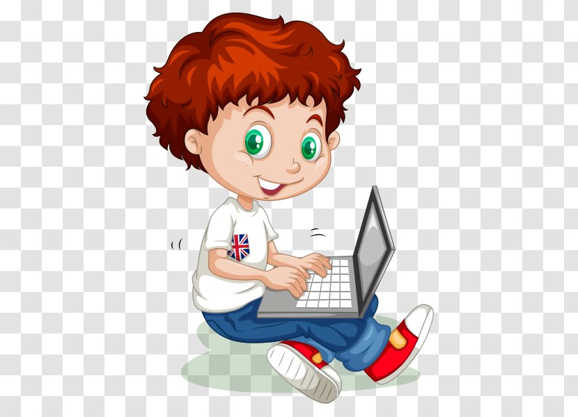 Clip Art Vector Graphics Child Stock Illustration - Fictional Character - Cartoon Computer Transparent PNG