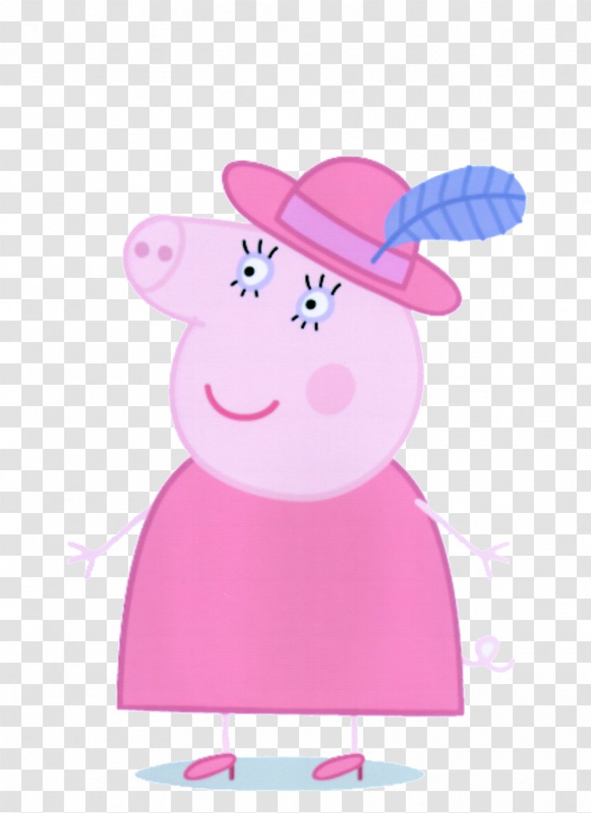 Daddy Pig Mummy George Grandpa - Headgear - Grandma Transparent PNG