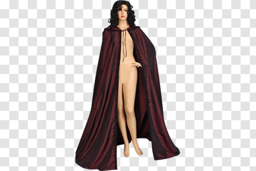 Cape Robe Cloak Hood English Medieval Clothing - Mantle - Dress Transparent PNG