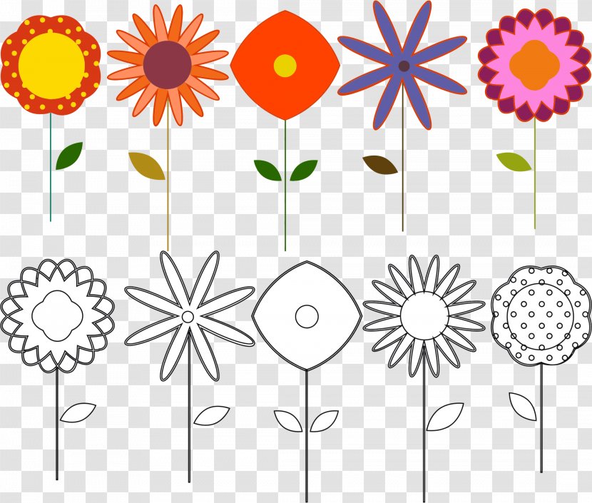 Cut Flowers Floral Design Clip Art - Sunflower - Elements Transparent PNG