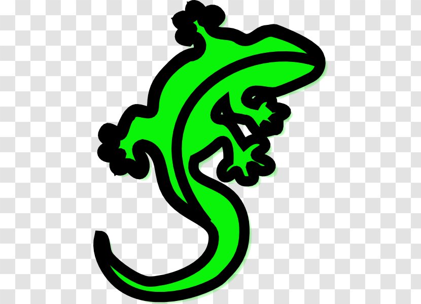 Lizard Drawing Gecko Clip Art - Green - Pictures Of Cartoon Lizards Transparent PNG