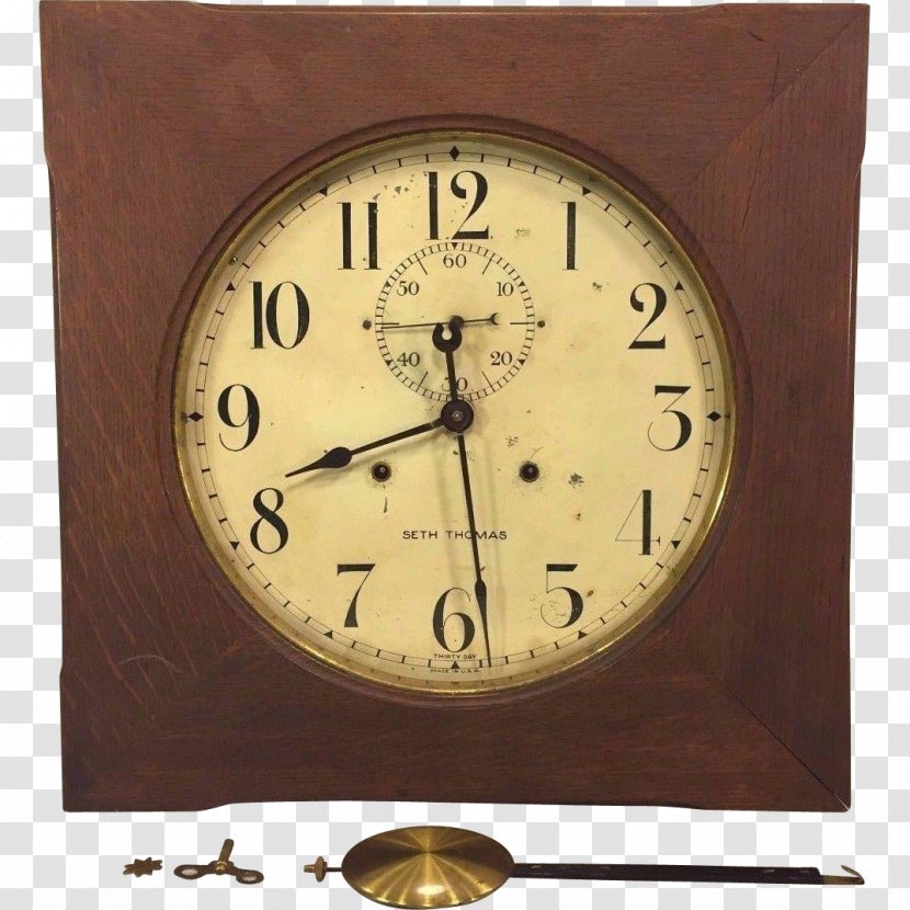 Thomaston Mantel Clock Pendulum Antique - Bulova Transparent PNG