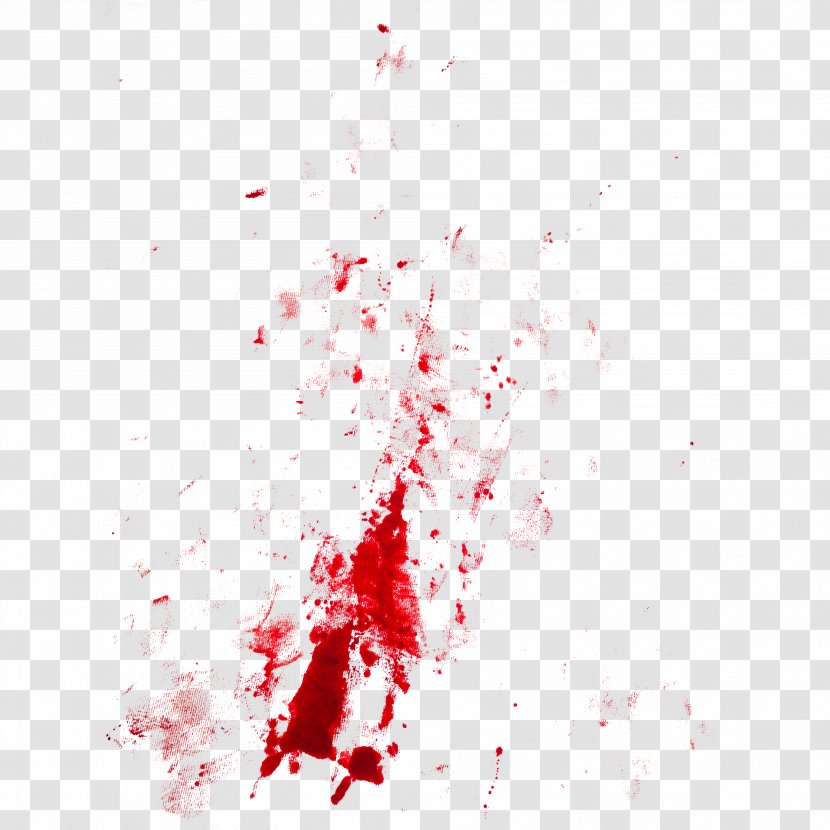 Blood Stain Textile Computer - Red Transparent PNG