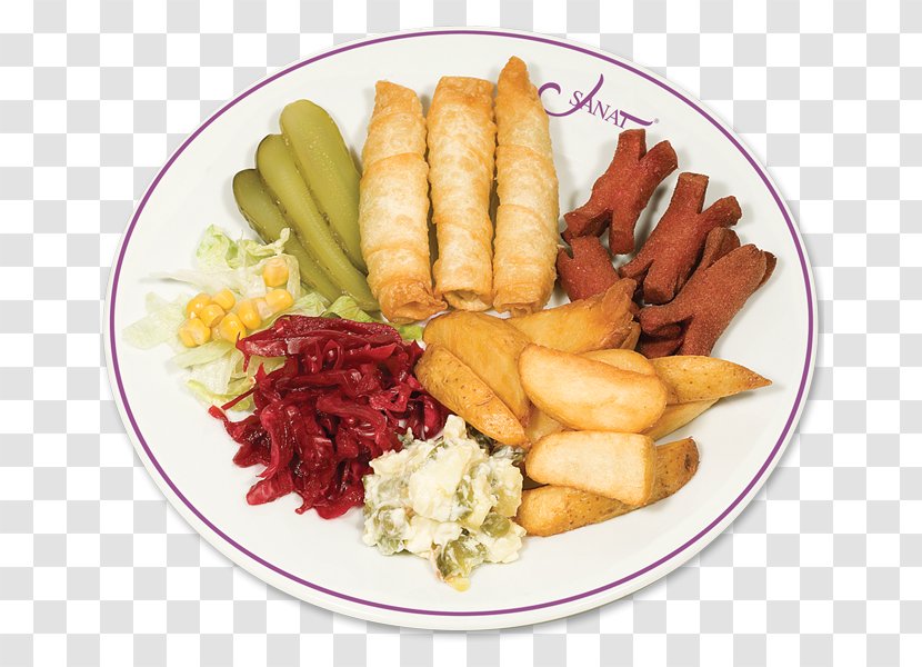 French Fries Spring Roll Dish Meze Recipe - Main Course - Salad Transparent PNG