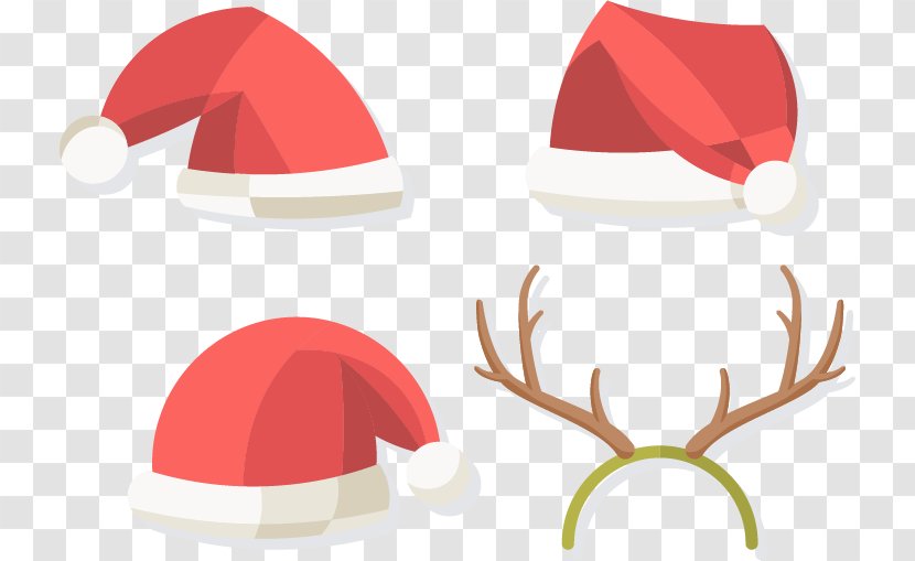 Reindeer Christmas Decoration - Santa Claus S - Cute Headwear Transparent PNG