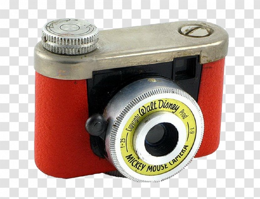 Mickey Mouse Photographic Film Antique Cameras Kodak - Photography - Vintage Red Camera Transparent PNG