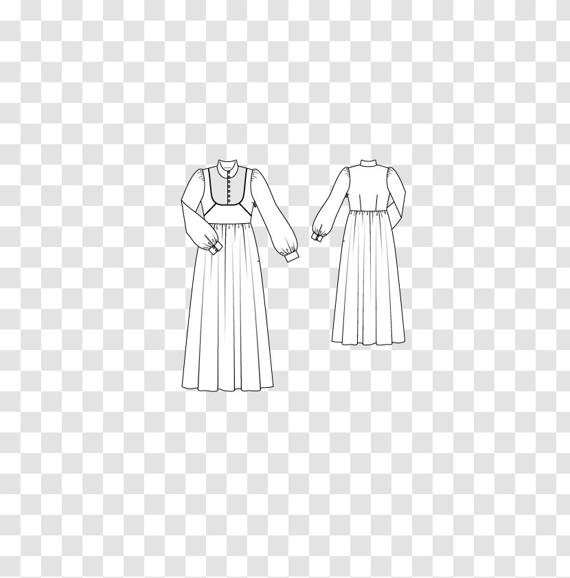 Dress Clothing Collar Shoulder Clothes Hanger - Robe - Bant Pattern Transparent PNG