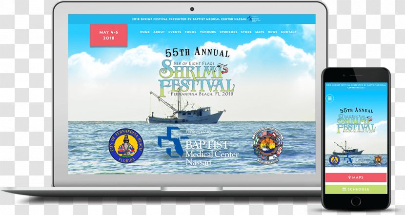 Isle Of Eight Flags Shrimp Festival Killer Shark Marketing Web Banner Display Advertising - Multimedia - Seafood Feast Transparent PNG