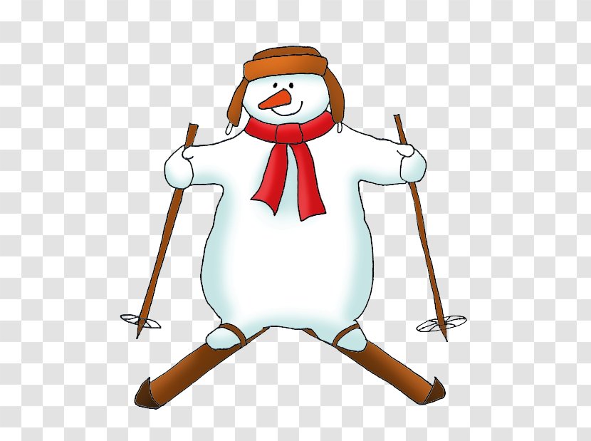Skiing Snowman Drawing Clip Art - Spring Cliparts Transparent PNG
