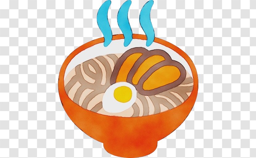 Orange Emoji - Soup - Bowl Transparent PNG