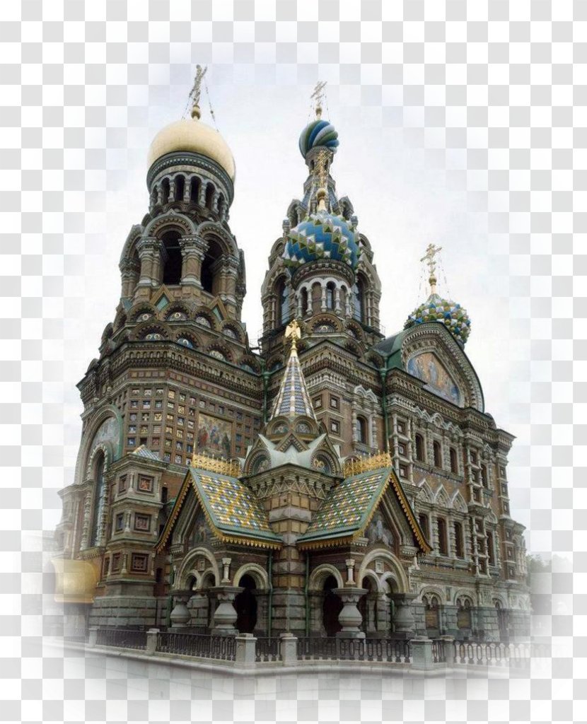 Church Of The Savior On Blood Saint Basil's Cathedral Temple - Building Transparent PNG