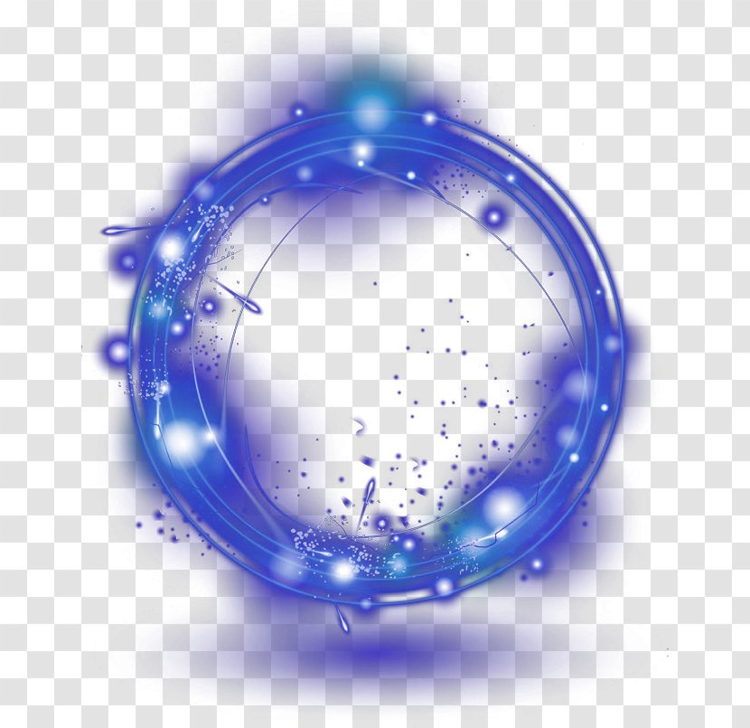 Blue Aperture - Sphere - Refreshing Halo Effect Element Transparent PNG