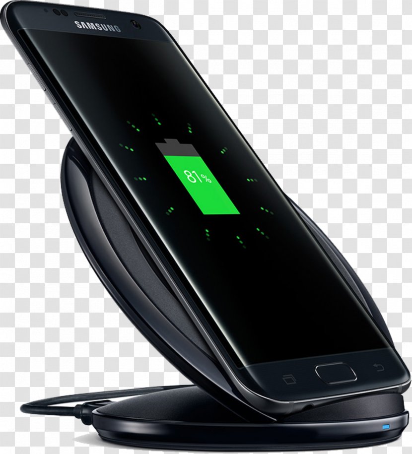 Samsung Galaxy S8 Note 8 5 Battery Charger S7 - Portable Communications Device - Qi Transparent PNG